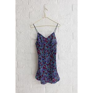 Vintage Lily of France Floral Slip Dress Size Small